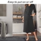 thumbnail image 5 of Sonducket de noche Cuello en V Ropa de dormir de mujer de noche Vestido en V Vestido de noche Pijama negro L, 5 of 8