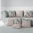 thumbnail image 4 of Peacock Paradise Indoor/Outdoor Pillow with Removable Cover in White 16x16, 4 of 7