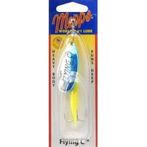 Mepps Flying C Inline Spinner Lure - 7/8 oz, Hot Chartreuse Black