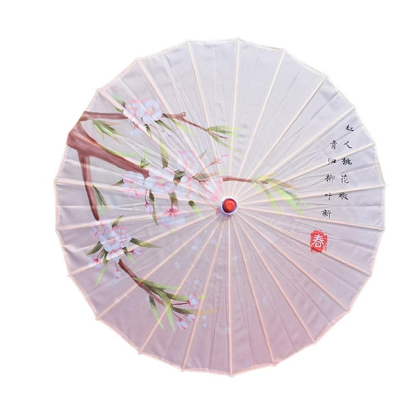 Sombrilla engrasada, artesanía decorativa hecha a mano para fiestas, festivales, disfraces y bodas. H