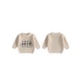 thumbnail image 2 of RUINIXCW Toddler Baby Girl Boy Silly Goose Sweater Outfit Newborn Infant Fall Winter Knit Sweaters Kids Goose Embroidery Long Sleeve Jumper Pullovers, 2 of 10