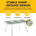 thumbnail image 4 of Camping Car Table Cloths for 8 Foot Rectangle Tables, Farmhouse Cabin Retro Green Wooden Grain Patio Waterproof Elastic Fitted Tablecloths, Washable Rectangular Table Cover for Camping, 4 of 8