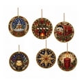 thumbnail image 2 of 6 Pack Acrylic Christmas Ornament DIY Diamond Painting Kit, Pearl Art Kit for Adult, Hanging Diamond Art Ornament Set, Xmas Tree Decor Craft Gift, 2 of 6