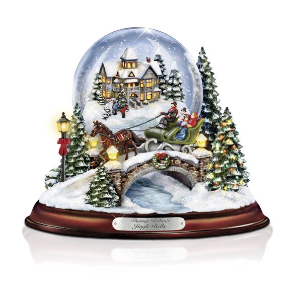 Globo de Nieve Musical Navideño The Bradford Exchange Kinkade