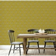thumbnail image 5 of S4Sassy Peel & Stick Vinyl Wallpaper, Paisley Wall Paper Contact Paper Waterproof - Yellow, 25"x240", Removable Asian Style Covering for Home Decor in Bedrooms & Living Areas, 5 of 9