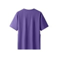 thumbnail image 4 of LEKWK Crewneck T-Shirt for Men Pockets Short Sleeve Casual Top Lightweight Breathable Relaxed Fit Tee for Summer Purple XL, 4 of 5