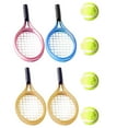 thumbnail image 2 of 1 juego de adornos de raquetas de tenis en miniatura, accesorios de fotografía, adornos de mini raquetas de tenis con mini pelotas, 2 of 5