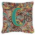 thumbnail image 4 of Carolines Treasures CJ2013-TPW1818 Letter T Retro Tribal Alphabet Initial Canvas Fabric Decorative Pillow  18H x18W, 4 of 4