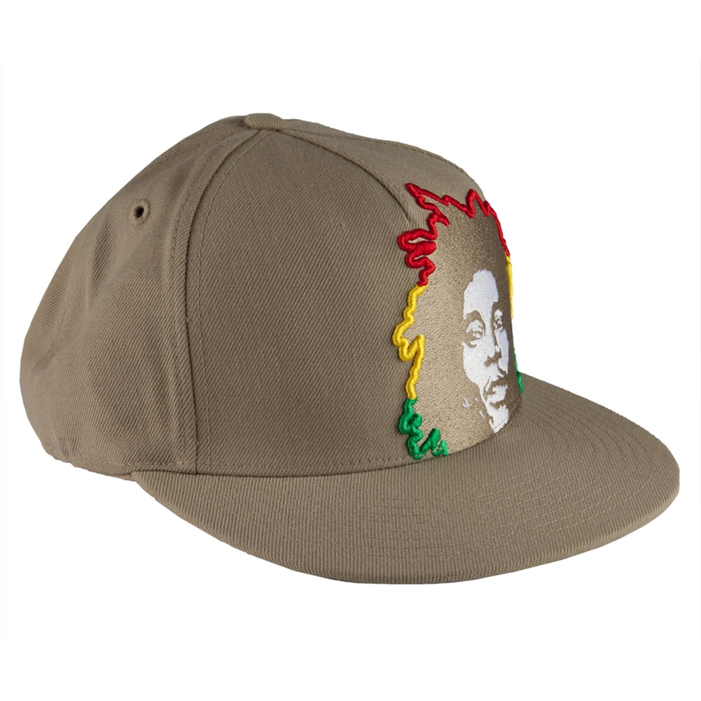 Rasta Hair Tan Fitted Baseball Cap 