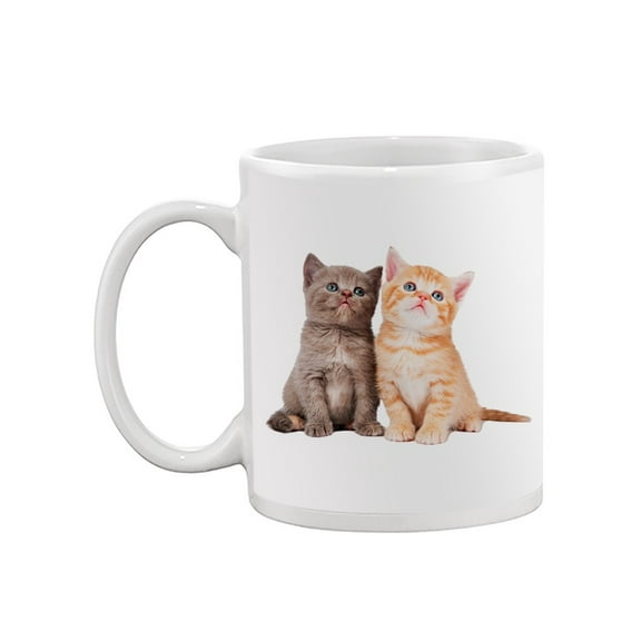 Two Cute Kittens Sitting Mug  -Image by Shutterstock,