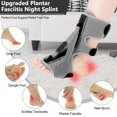 thumbnail image 2 of Férula nocturna para fascitis plantar exhood con 3 correas, 2 of 6
