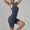 thumbnail image 4 of Fancifize One Piece Jumpsuit for Women Workout Capri Catsuit Yoga Halter Backless Sleeveless Rompers, 4 of 6