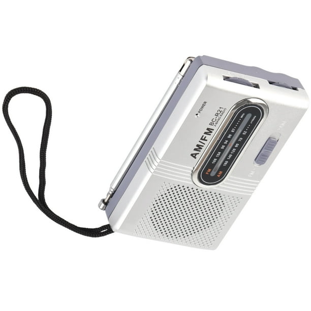Portable AM Radio, Best Gfits AM Transistor Radio 5W Altavoz Silver Gray Duradero Con Jack de Auriculares Para El Hogar Papero Mayores Mayores