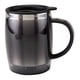 thumbnail image 1 of Paquete con 20 piezas de Taza doble pared acero inoxidable con tapa negro 9 x 12, 1 of 3