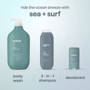 method mens Body Wash, Sea + Surf - Moisturizes & Cleanses, Made without Parabens or Phthalates, Cruelty-Free, 28 fl oz