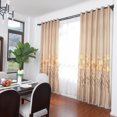 thumbnail image 4 of Cortina Opaca de poliéster para Ventana, Cortinas con Estampado de Flores para Dormitorio, Sala de Estar(café), 4 of 12
