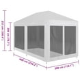 thumbnail image 7 of VidaXL 236.2" x 118.1" White Outdoor Canopy, 4 Mesh Sidewalls and UV Resistant, 7 of 7