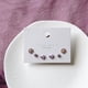thumbnail image 4 of Pendientes de botón de acero inoxidable con estilo moderno, sencillos y frescos de color morado, pendientes de aguja, joyería popular, 4 of 6