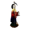 thumbnail image 2 of 10.5" Tall Holy Death Santa Muerte With Scythe And Scales Day of The Dead Decorative Figurine (Rainbow), 2 of 4