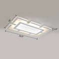 thumbnail image 5 of Rectangular LED Flush Light Minimalist Acrylic Ultrathin Ceiling Lamp, Modern Ceiling Pandent Light for Dinning Room Bedroom Living Room, 5 of 5