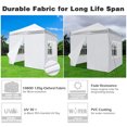 thumbnail image 2 of InstaHibit 10x10Ft Replacement Pop up Canopy 4 Sidewalls Door Window UV30+ Home InstaHibit Modern, 2 of 11