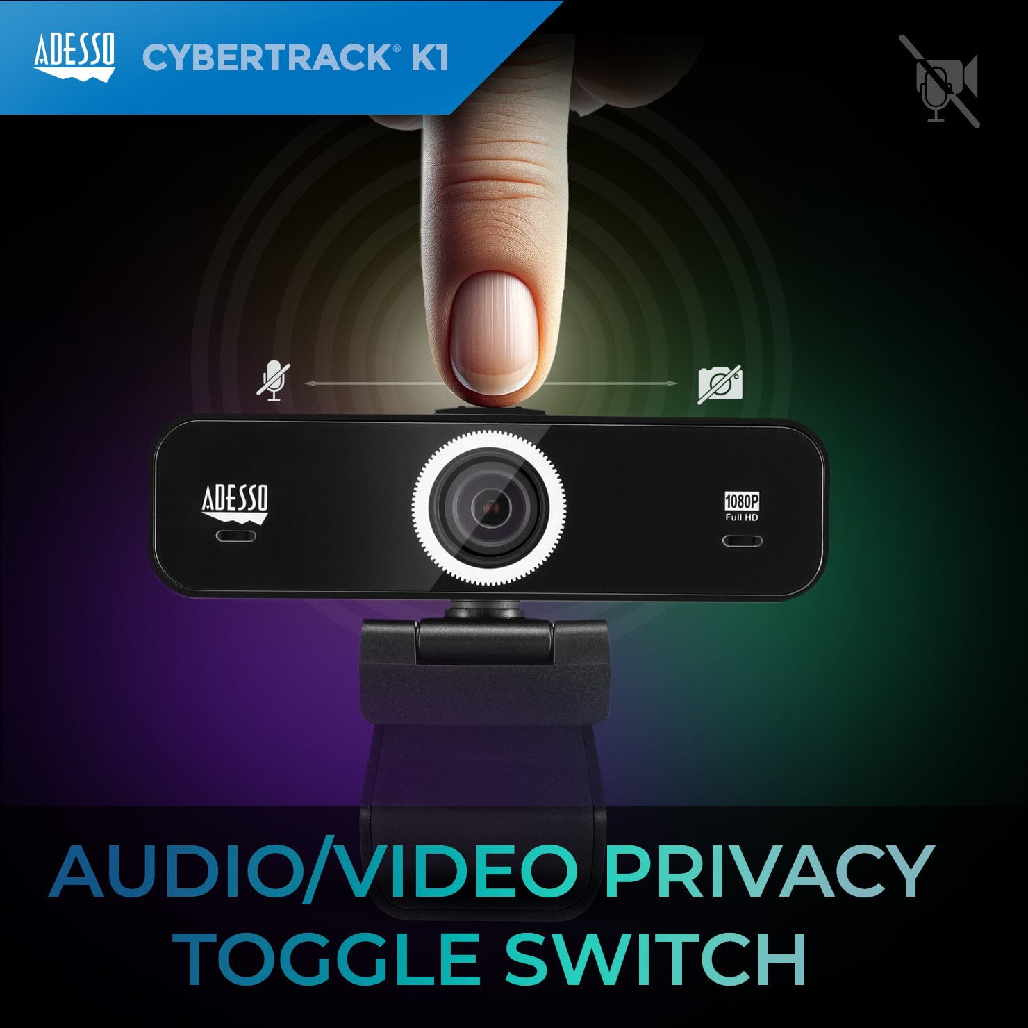 Webcam with Microphone True 1080P Full HD USB Web camera with Adjustable View Angle, Noise Cancellation for Zoom, Skype, Teams, Conferencing, Work with Windows and Mac