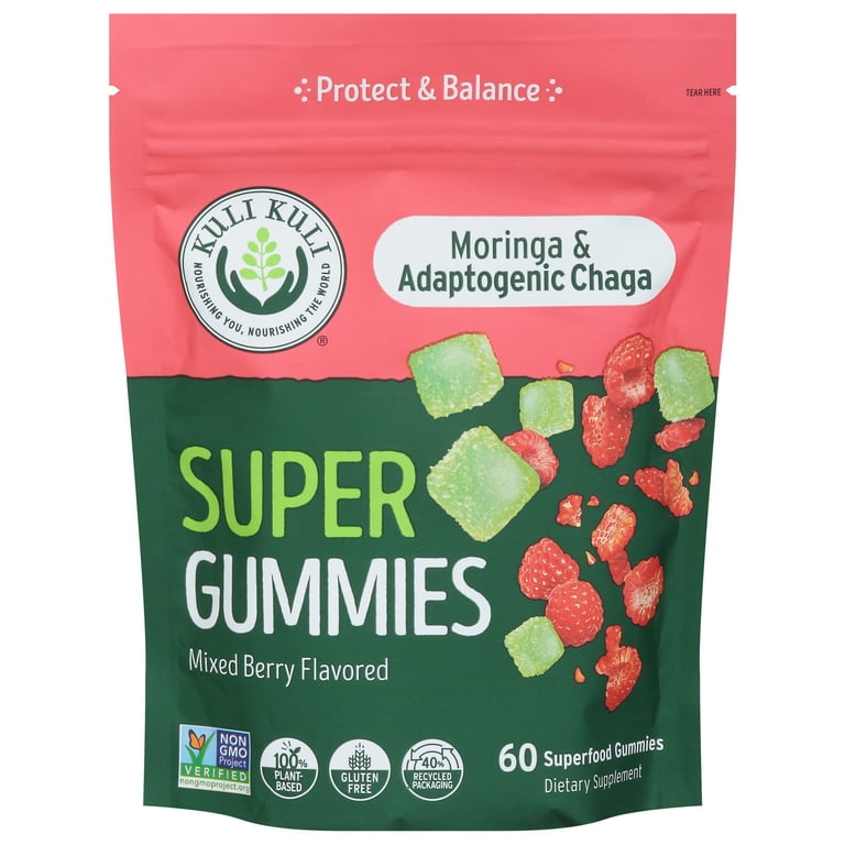 Kuli Kuli - Super Gummies Moringa & Adaptogenic Chaga Berry - 60