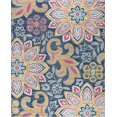 thumbnail image 3 of Transitional 4x6 Area Rug (3'11'' x 5'3'') Floral Pink, Navy Indoor Rectangle Easy to Clean, 3 of 12