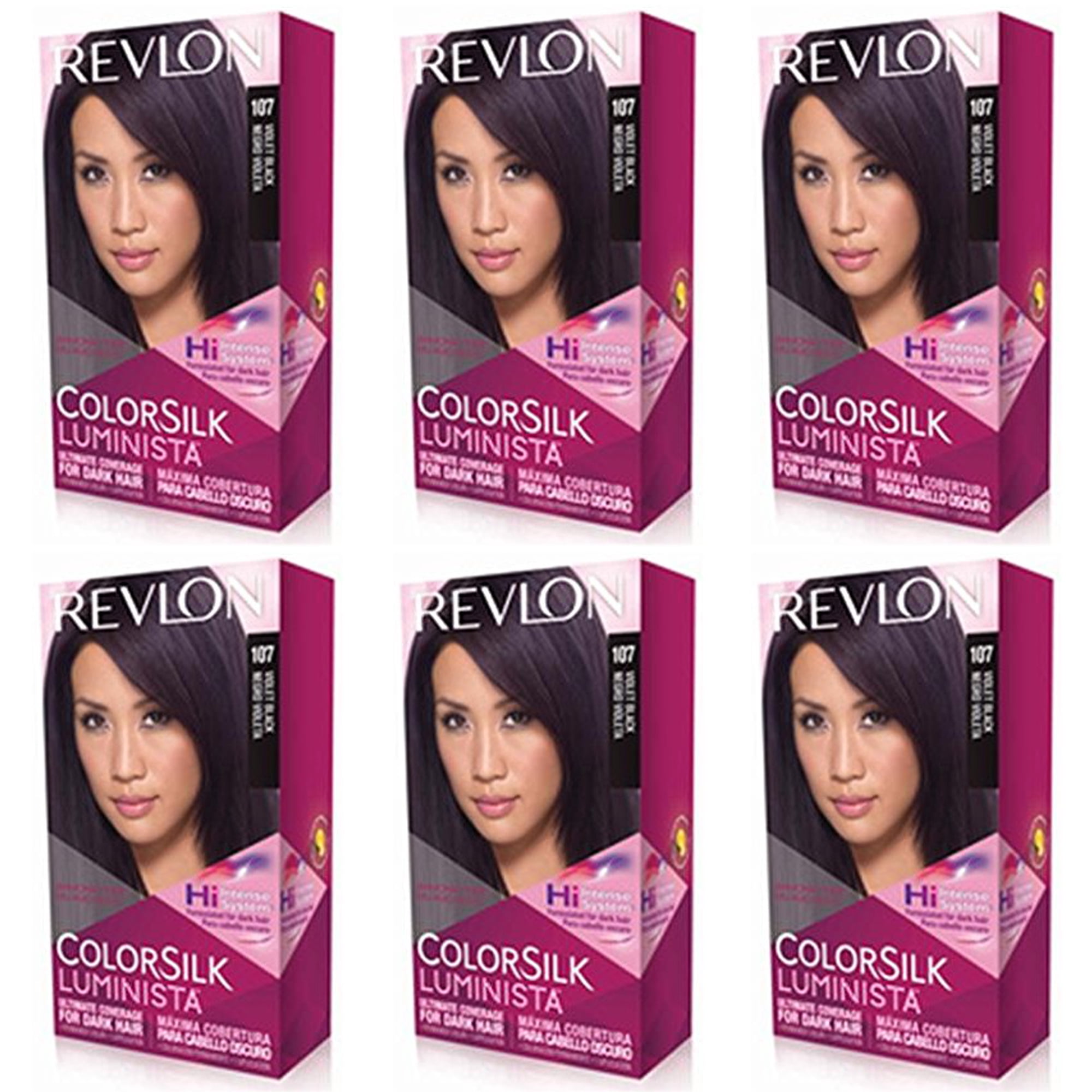 pack of (6) Revlon Colorsilk Luminista Haircolor, Violet Black - Walmart.com