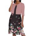 thumbnail image 1 of Conjunto de dos piezas de verano para mujer, cuello redondo, elegante, con tirantes, y cárdigan de media manga, conjunto de tops Wmkox8yi bvn813, 1 of 5