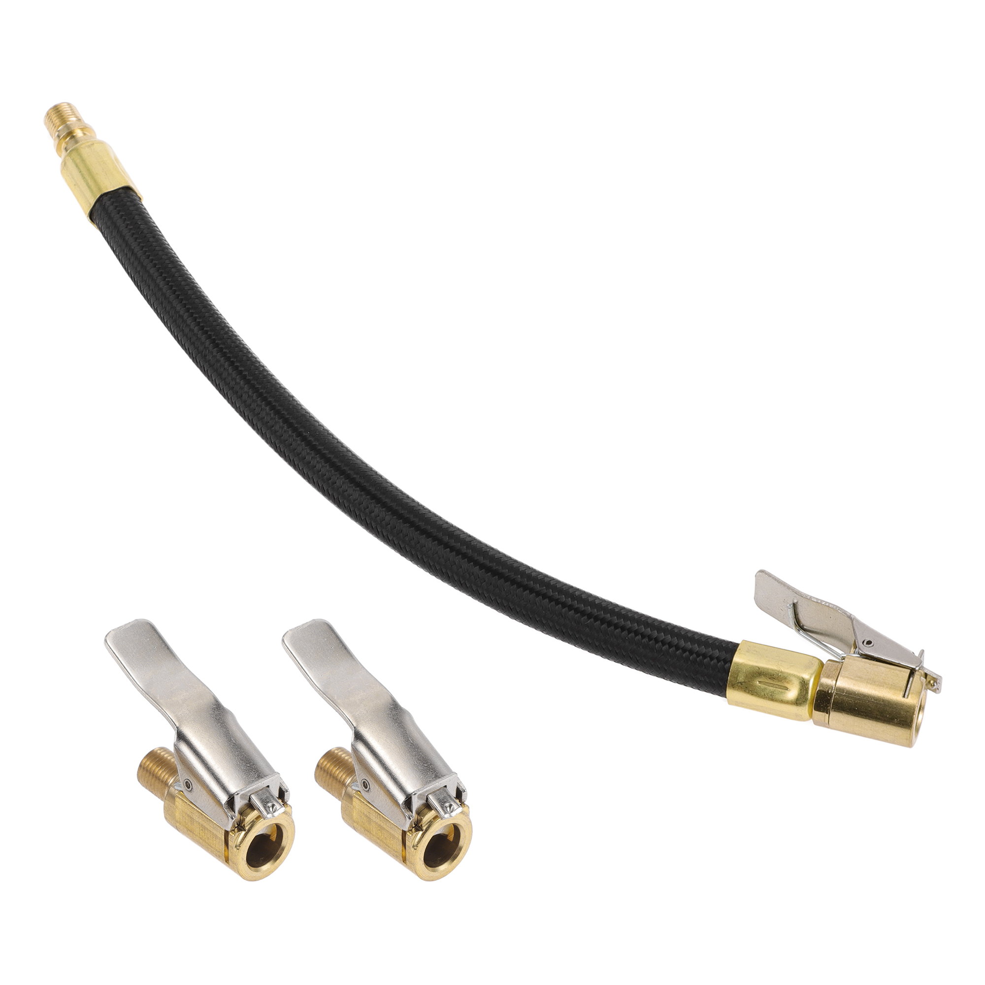 1 Set 10.24inch Tire Inflator Extension Tube Undeflatable 0.305inx32TPI for Car Motorcycle Bicycle