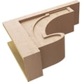 thumbnail image 6 of 12"W x 36"D x 24"H Classic Alma Rough Cedar Woodgrain TimberThane Corbel, Primed Tan, 6 of 6