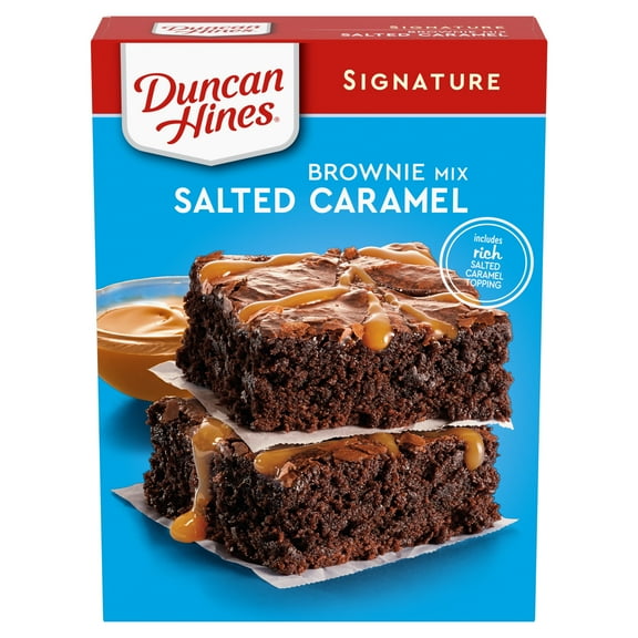 Duncan Hines Brownie Mix, Salted Caramel Flavored, 17.6 oz.