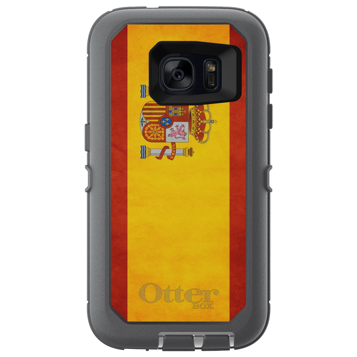 DistinctInk Custom Grey OtterBox Defender Series Case for Samsung Galaxy S7...