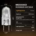 thumbnail image 2 of Halogen Light Bulb Fits for GE Samsung Kenmore Elite Maytag Over The Stove Range Microwave, Night Light/Stove Light Bulb for GE Microwave, Replaces WB25X10019, 2Pack, 2 of 8