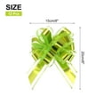 thumbnail image 2 of 12pcs 8" Extra Large Pull Bow Metallic Gift Wrapping Bows Ribbon Organza Light Green for Wedding Baskets Presents, 2 of 6