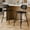 Black, variant on StorageWorks Leather Counter & Bar Stool with Large Seat and Back, Brown, Set of 4