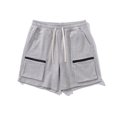 thumbnail image 4 of pstuiky Pantalones cortos para hombre, Pantalones cortos casuales de moda para hombre, de color liso, con bolsillo y cintura elástica. Pantalones cortos de golf, 4 of 7