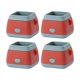thumbnail image 1 of Almohadillas protectoras de pies Zulema 4 piezas cuadrado rojo de sílice antideslizante, 1 of 8