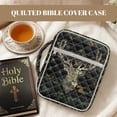 thumbnail image 7 of FOR U DESIGNS Deer Camo American Flag Print Bible Cover with Handle Large Capacity Bible Carrier Tote Bag Quilted Bible Carrying Case Cover Christian Bible Accessories Gifts, 7 of 7