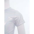 thumbnail image 5 of inlzdz Girls Metallic Shiny Hip Hop Jazz Dance Crop Top Performance Glitter T-Shirt Disco Party Dancewear White 120, 5 of 7