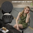 thumbnail image 4 of HOMCOM Bar Stools Set of 2, Modern Swivel Counter Height Barstools, Black, 4 of 10