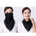 thumbnail image 4 of serony Women Summer Chiffon Bandana Cycling Face Neck Protection Sunscreen Printed Breathable Scarf, 4 of 8