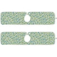 thumbnail image 2 of Coolnut 2 Pack Faucet Mat Splash Guard for Kitchen Sink, Spring Leaves 14x5 Inch Super Absorbent Microfiber Sink Protector Mat, Kitchen Sink Mat Machine Washable Kitchen Sink Accessories, 2 of 7