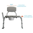 thumbnail image 4 of NOVA Medical Padded Transfer Bench with Commode with Detachable Back, 4 of 4
