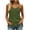 Army Green, variant on Tqcoqu Women's Crewneck Spaghetti Strap Pleated Ruffle Hem Sleeveless Cami Tank Peplum Top,Army Green Women's S-XXL