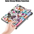 thumbnail image 3 of Epicgadget Case for Samsung Galaxy Tab S8 Plus/ Galaxy Tab S8+/ Galaxy Tab S7 FE/ Galaxy Tab S7 Plus Android Tablet 12.4” Auto Wake/Sleep Lightweight Slim Tri-fold Stand Folio Cover Case (Butterfly), 3 of 7