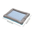 thumbnail image 3 of PEONAVET Cooling Dog Bed, Summer Ice Silk Pet Bed for Dog Cats, Portable Washable Dog Mat, Non Slip and Wear Resistants Pet House(21.6×17.7In, Blue) Up to 50% off, 3 of 6