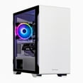 thumbnail image 2 of Velztorm Tempix CTO mATX Gaming Desktop PC White (Intel i5-10400F 6-Core, 32GB DDR4, 128GB m.2 SATA SSD + 2TB HDD (3.5), GeForce RTX 2060 6 GB, WiFi 5, Bluetooth, RGB Fans, 750W PSU, Win 11 Pro), 2 of 7