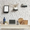 thumbnail image 6 of Sorbus Square Floating Shelf for Wall - 3 Small Shelves with Invisible Mounting Brackets for Living Room Decor, Bedroom, Bathroom Decor, Home & Kitchen - 9" Black Wall Shelf to Display Photos Trophies, 6 of 8